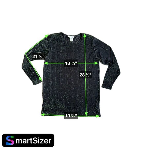 2/$18 SALE! Vintage Impressions Semi Sheer Shirt Womens Metallic Gold Black USA - Picture 2 of 8